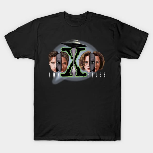 X-Files Mulder and Scully Autopsy: The Truth is Out There T-Shirt by Screen Fiend Merch